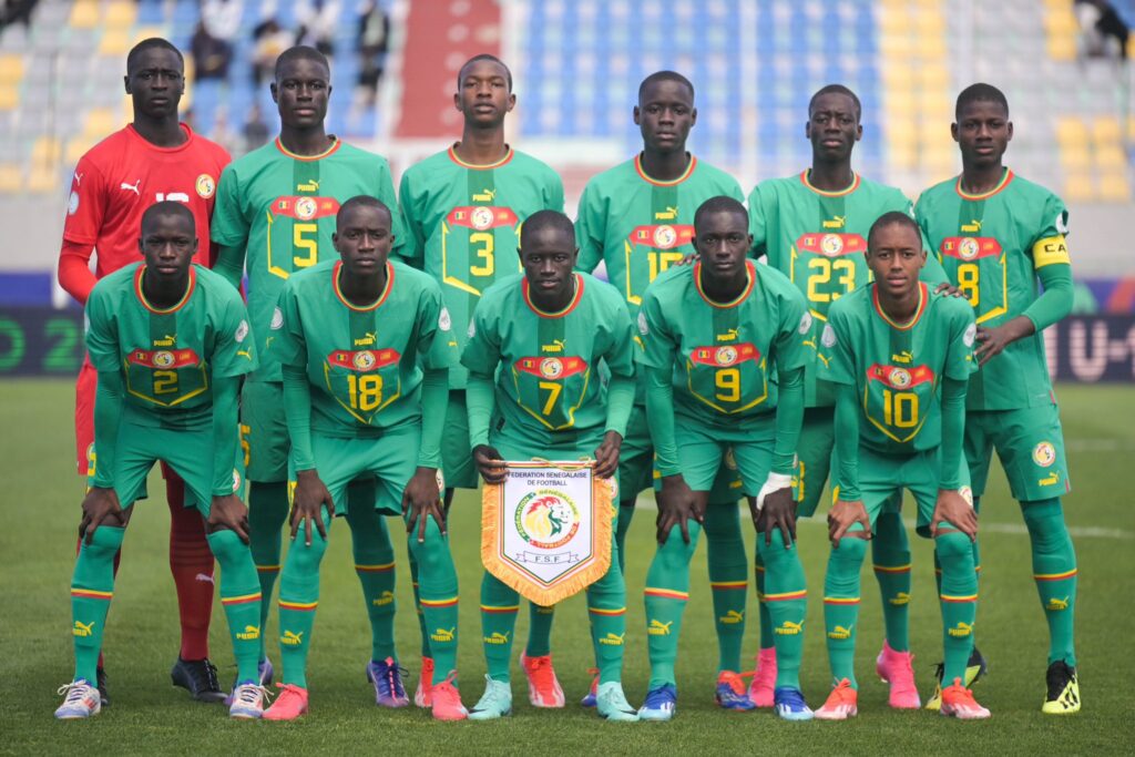 Match de football des moins de 17 ans entre le Sénégal et la Tunisie