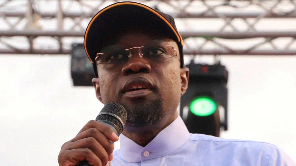 Portrait officiel d'Ousmane Sonko lors d'une intervention publique