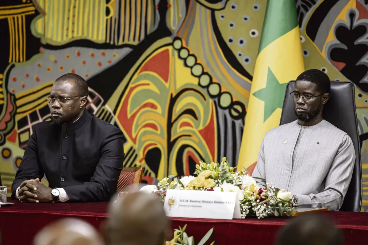 Photo officielle de Bassirou Diomaye Faye lors d'un discours