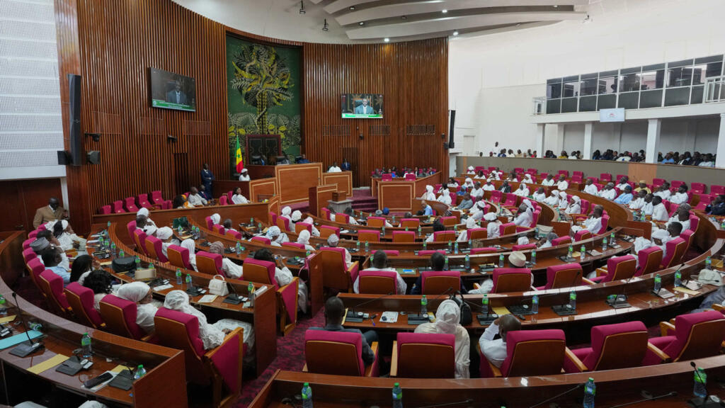 Assemblée nationale du Sénégal lors de l'élection d'Ousmane Sonko à la présidence, Dakar, le 26 mai 2026.