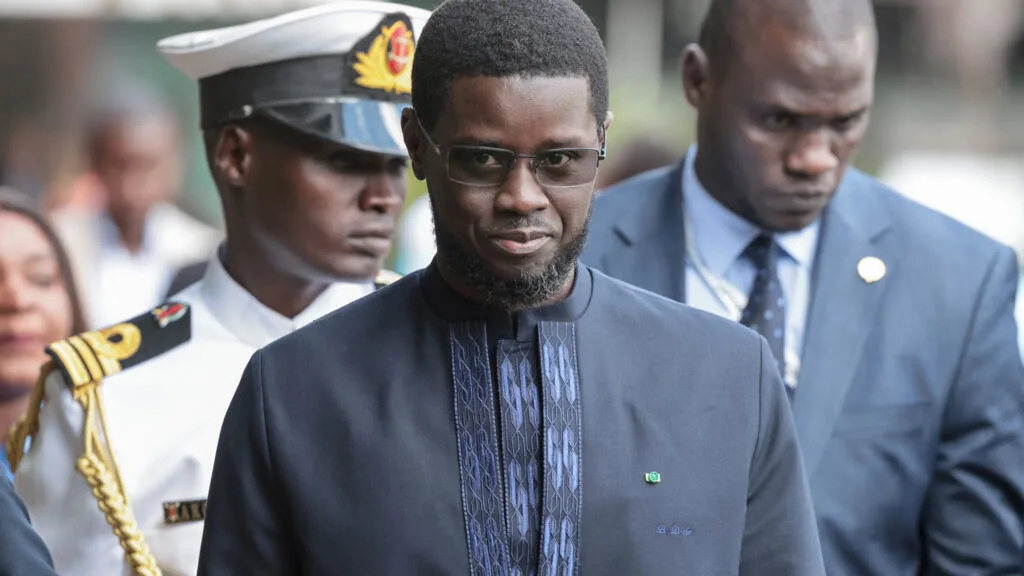 Bassirou Diomaye Faye lors d'un discours solennel à Dakar