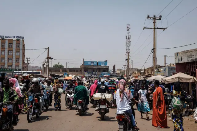 Scène de marché au Mali