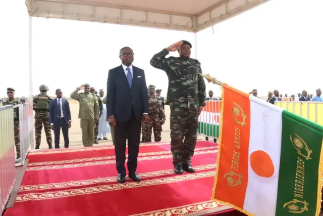 Le président béninois Romuald Wadagni lors de sa visite officielle au Niger en juin 2026