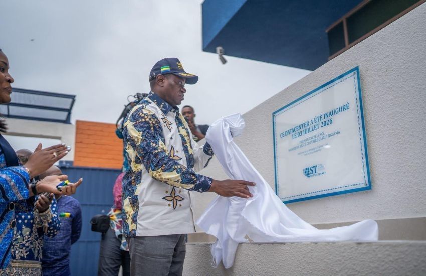 photo officielle de l'inauguration du data center gabonais à nkok