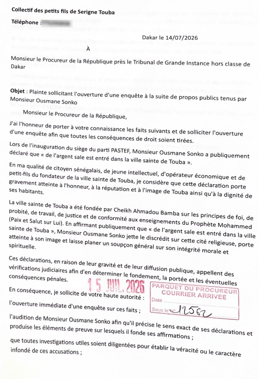 Plainte contre Ousmane Sonko : les faits et les enjeux