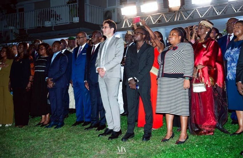 Célébration de la fête nationale française à la résidence de France au Gabon