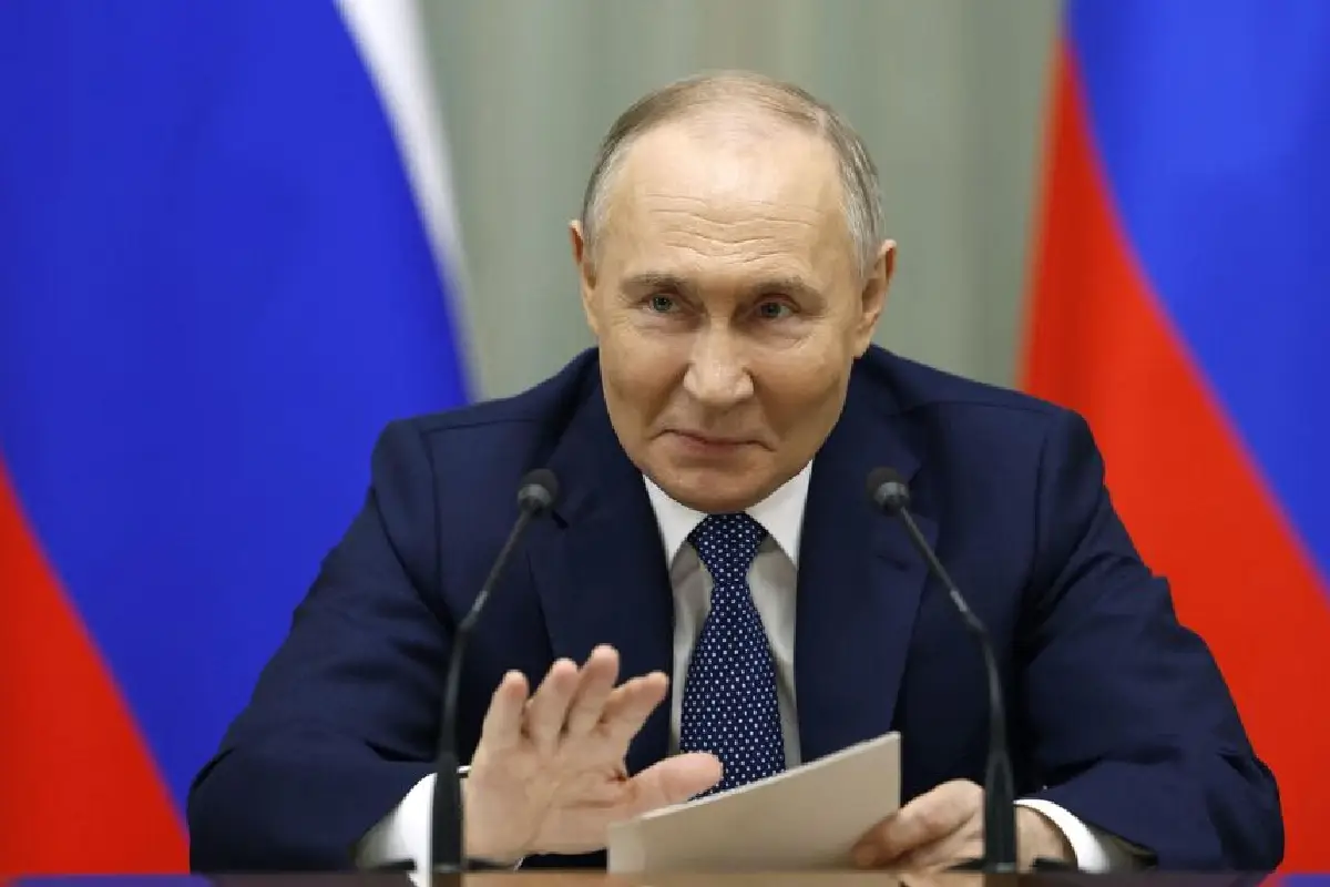 Vladimir Poutine lors de son investiture pour un cinquième mandat