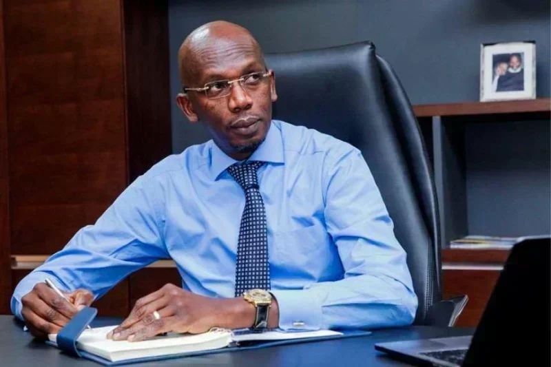Portrait de Lansana Gagny Sakho lors de son intervention médiatique