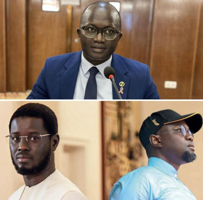 Yankhoba Diémé s'exprime lors d'un entretien politique