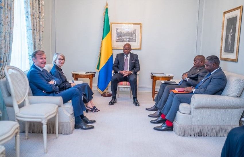 Le président Oligui Nguema reçoit Anne Rigail, directrice générale d'Air France