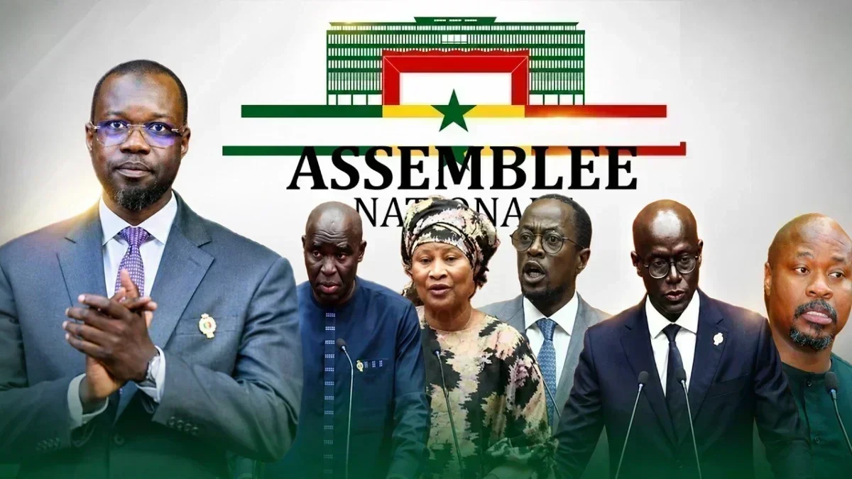 Ousmane Sonko lors de la session extraordinaire de l'Assemblée nationale au Sénégal