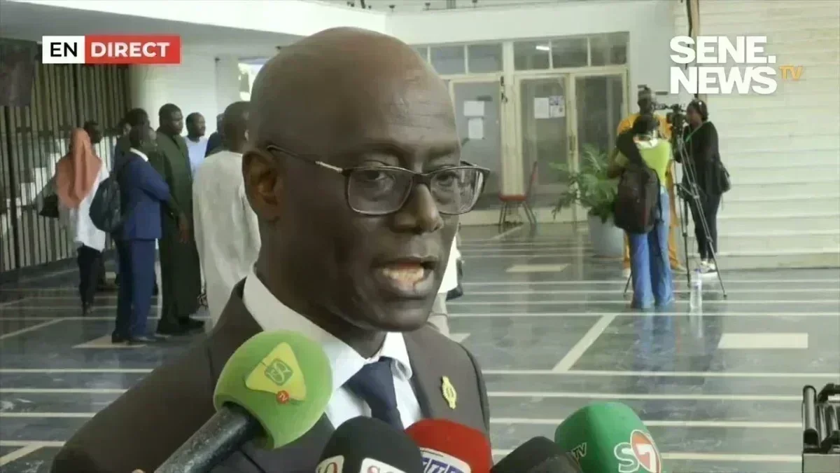 Session parlementaire au Sénégal Thierno Alassane Sall lors d'une session parlementaire au Sénégal