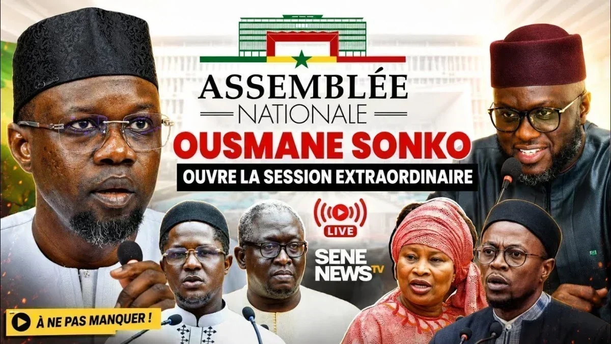Démarrage d'une session parlementaire exceptionnelle sous l'impulsion de Ousmane Sonko