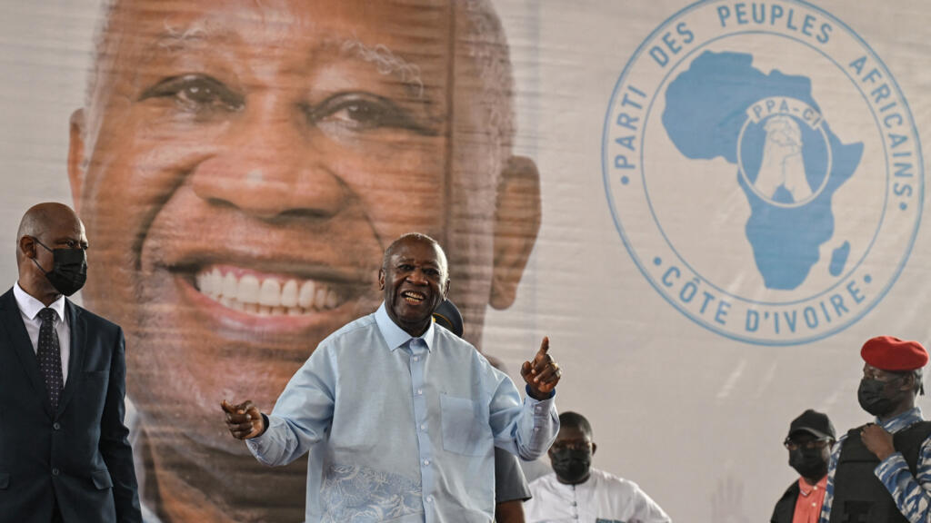 Laurent Gbagbo, ancien président ivoirien et président du Parti populaire africain de Côte d'Ivoire (PPA-CI), lors du premier congrès de son parti à Abidjan en mai 2026.