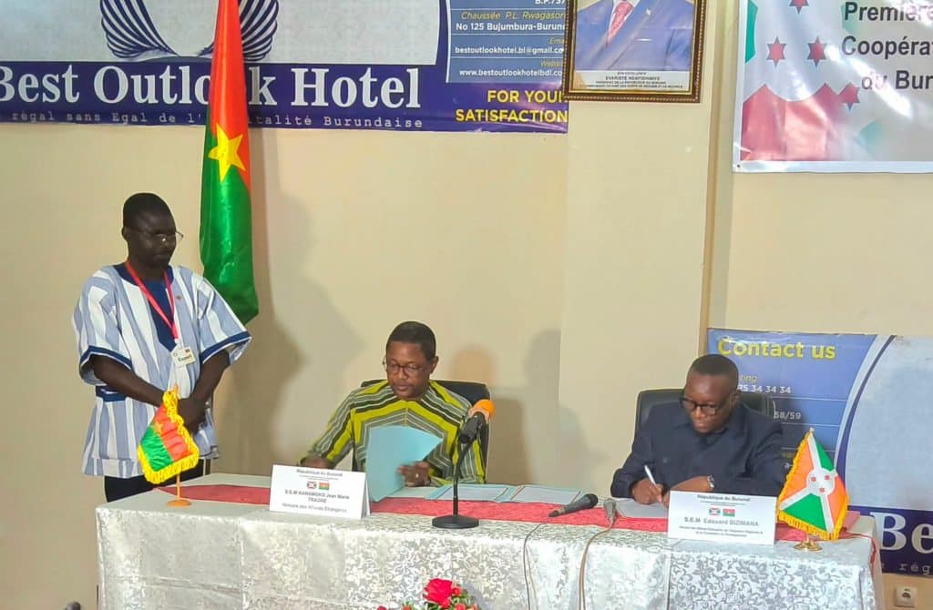 Signature des accords Burkina Faso-Burundi